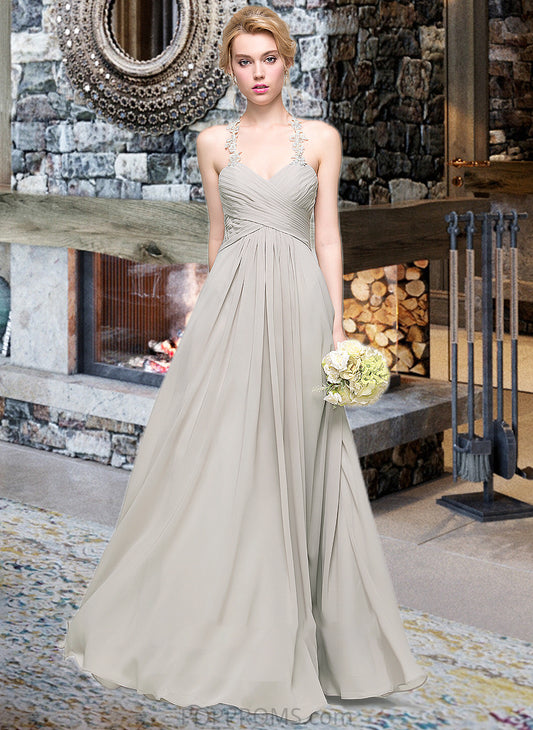 Sabrina A-Line Sweetheart Floor-Length Chiffon Bridesmaid Dress With Ruffle PP6P0013034