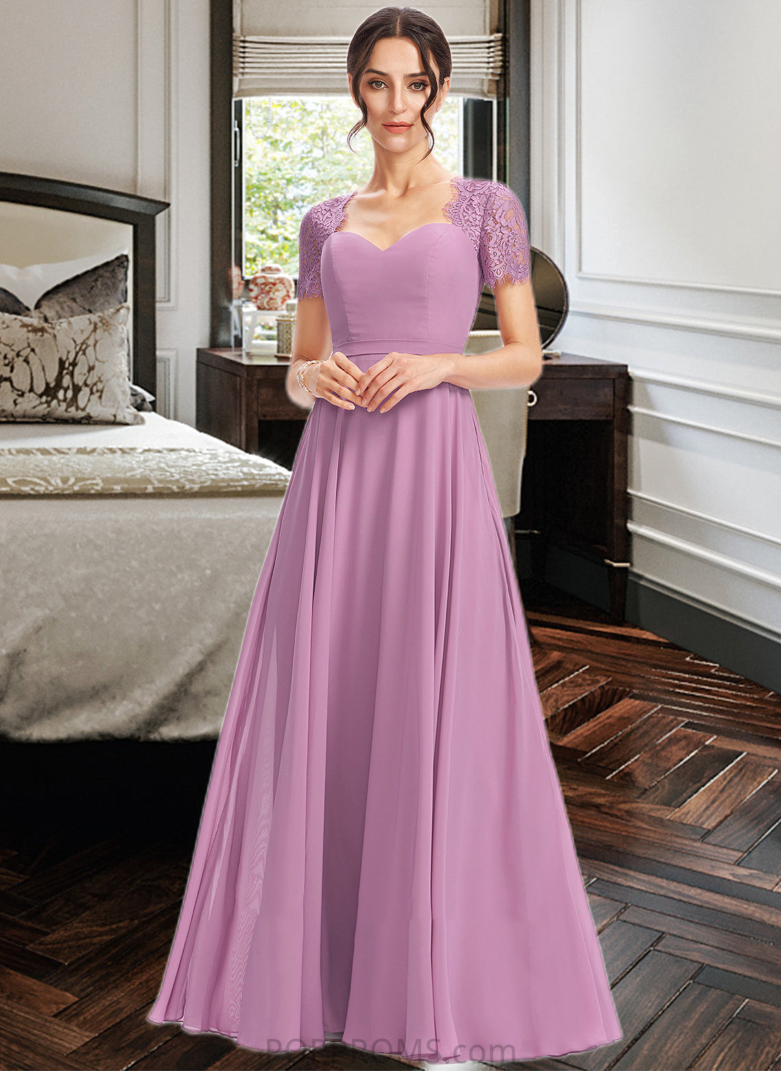 Julia A-Line Sweetheart Bridesmaid Dress With Lace PP6P0013299