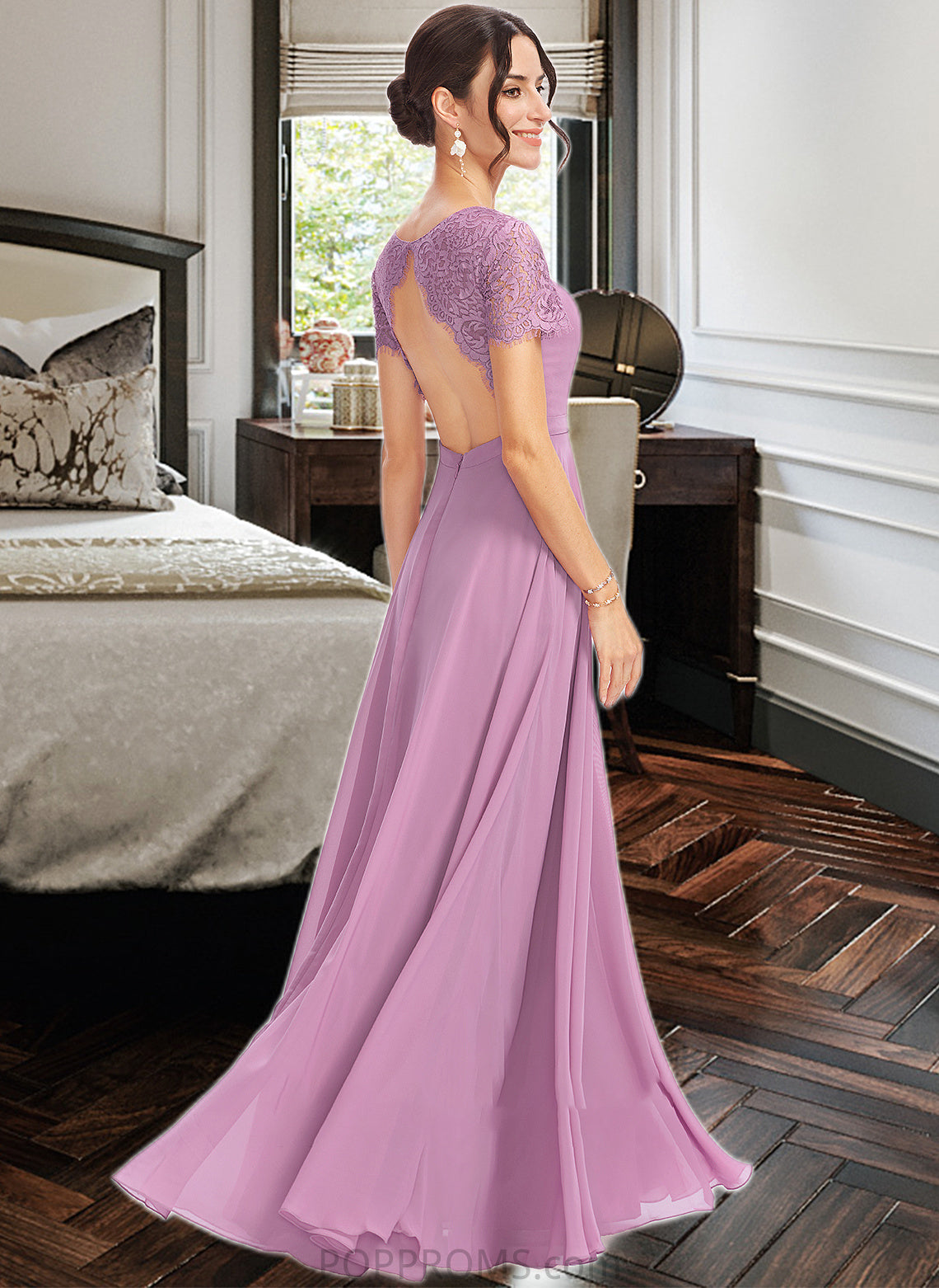 Julia A-Line Sweetheart Bridesmaid Dress With Lace PP6P0013299