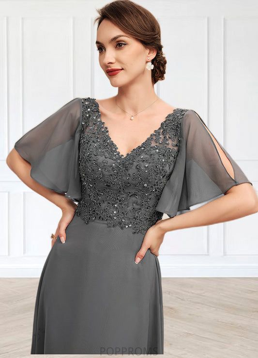 Suzanne A-line V-Neck Floor-Length Chiffon Lace Mother of the Bride Dress With Beading Sequins PP6126P0014589