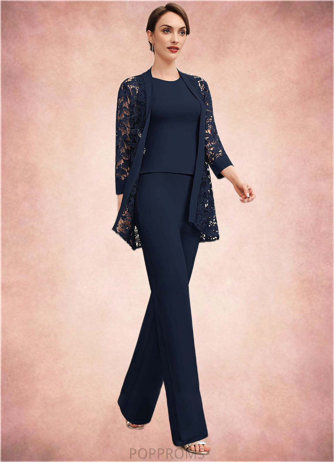 Willow Jumpsuit/Pantsuit Scoop Neck Floor-Length Jersey Mother of the Bride Dress PP6126P0014714