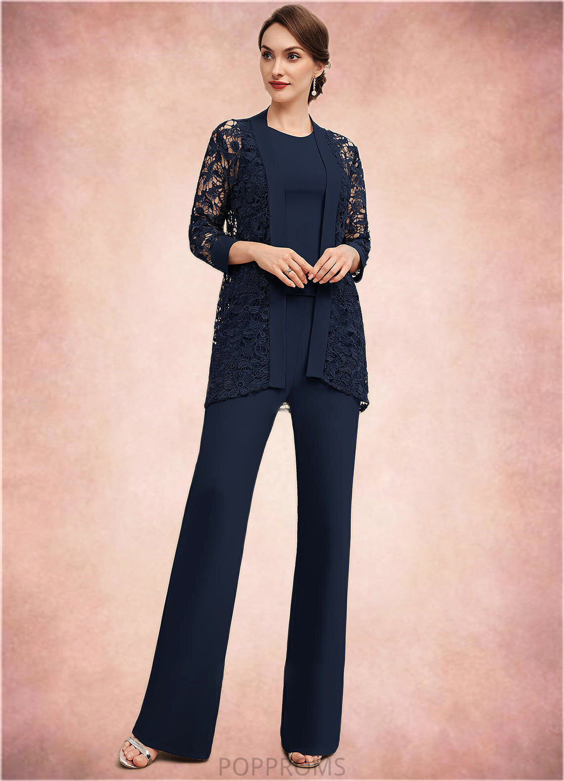 Willow Jumpsuit/Pantsuit Scoop Neck Floor-Length Jersey Mother of the Bride Dress PP6126P0014714