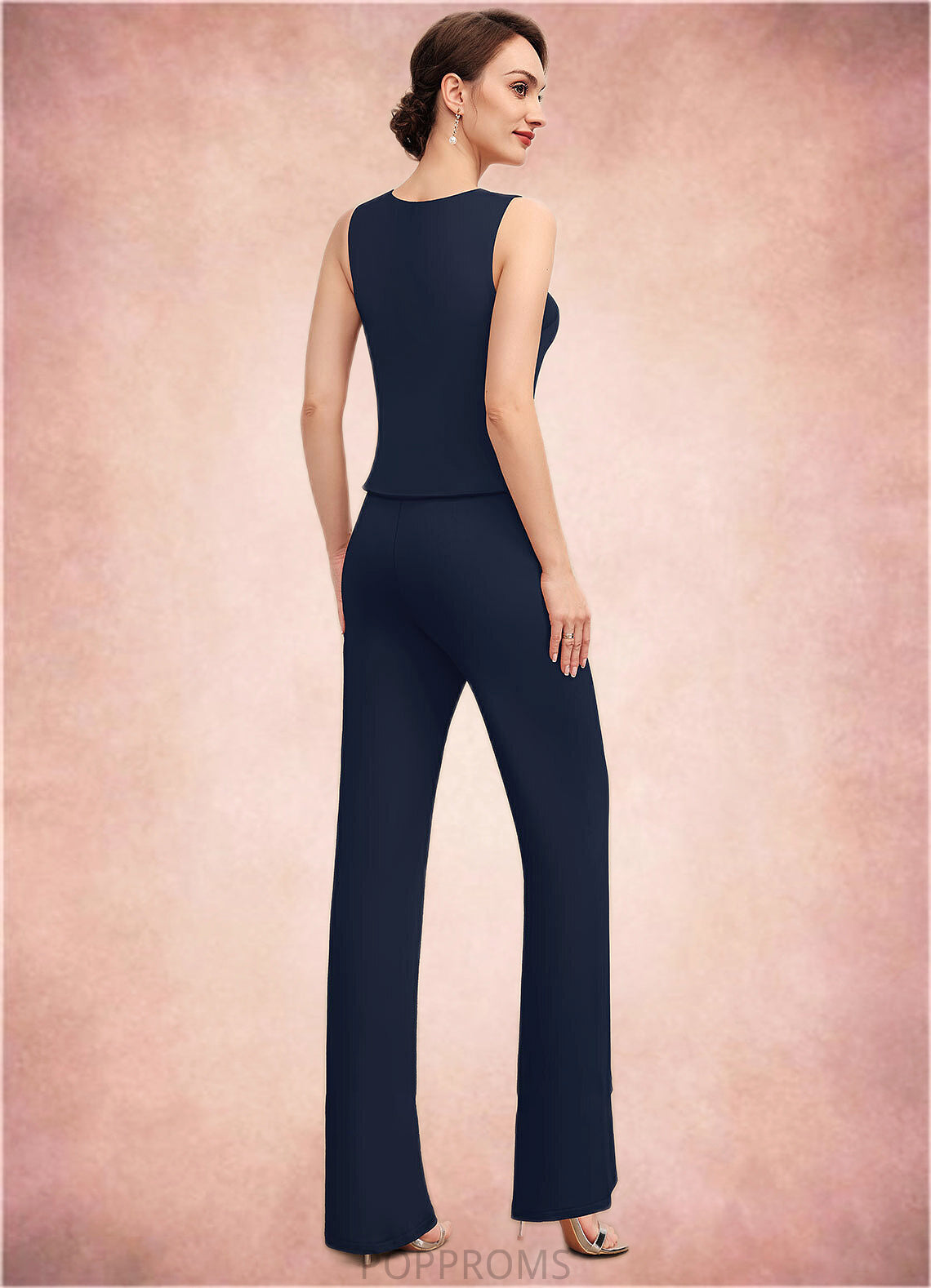 Willow Jumpsuit/Pantsuit Scoop Neck Floor-Length Jersey Mother of the Bride Dress PP6126P0014714