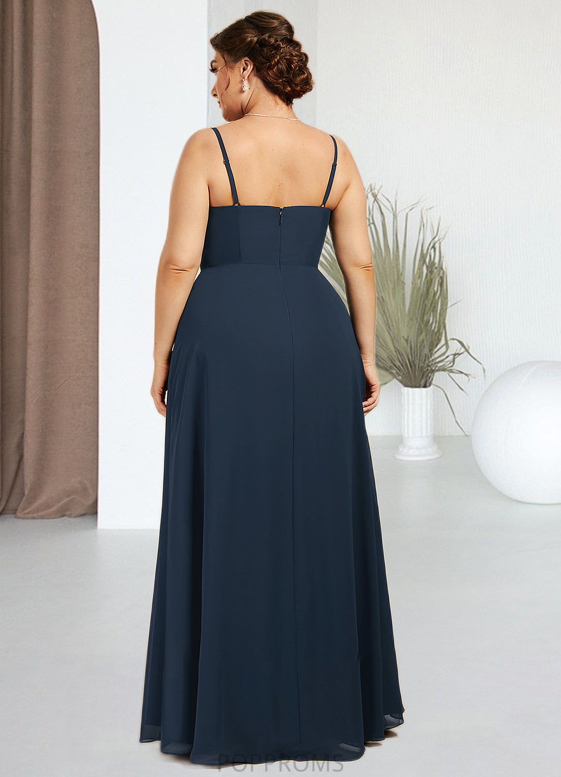 Ainsley A-Line Square Neckline Floor-Length Chiffon Mother of the Bride Dress PP6126P0014818