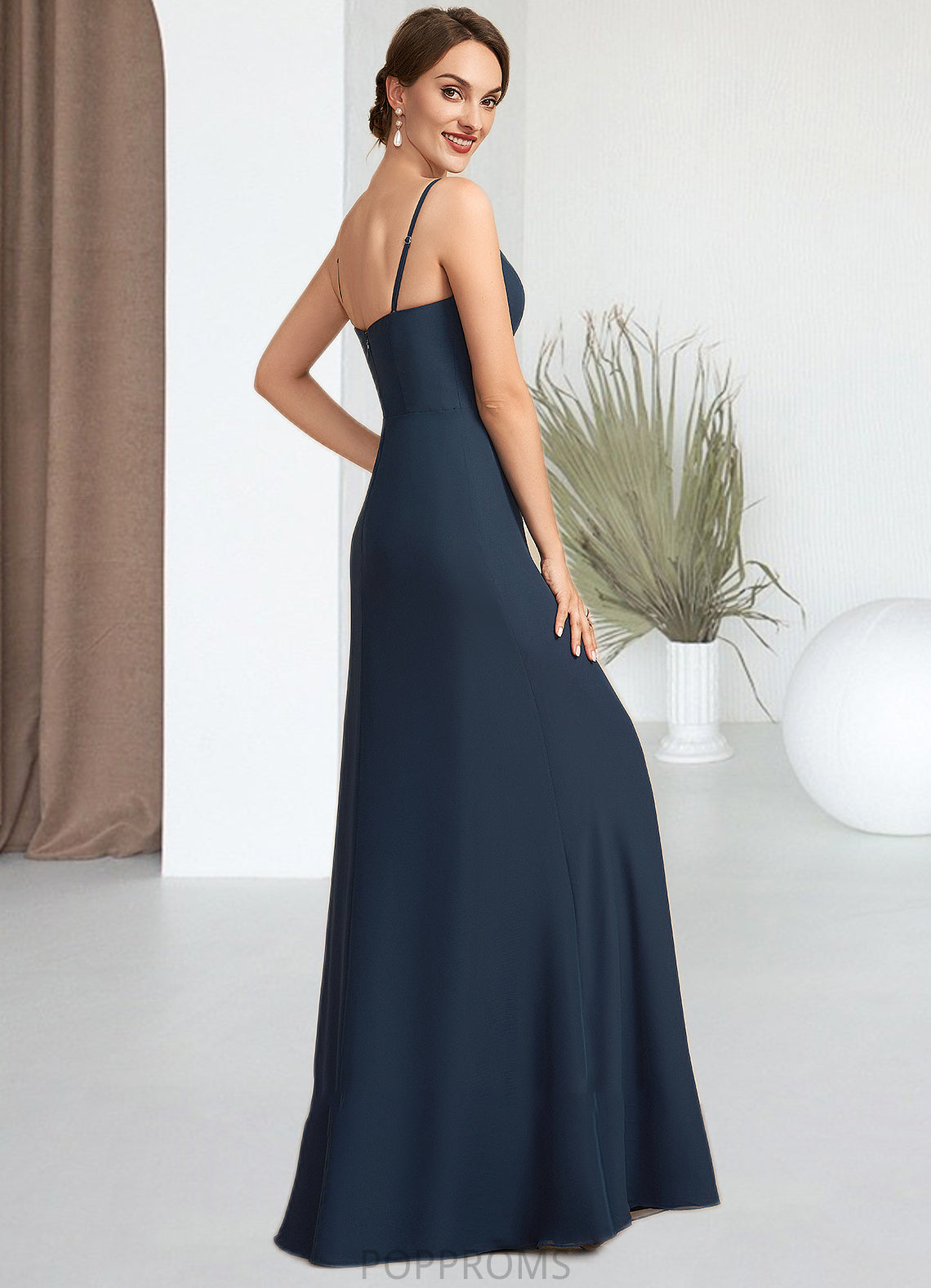 Ainsley A-Line Square Neckline Floor-Length Chiffon Mother of the Bride Dress PP6126P0014818