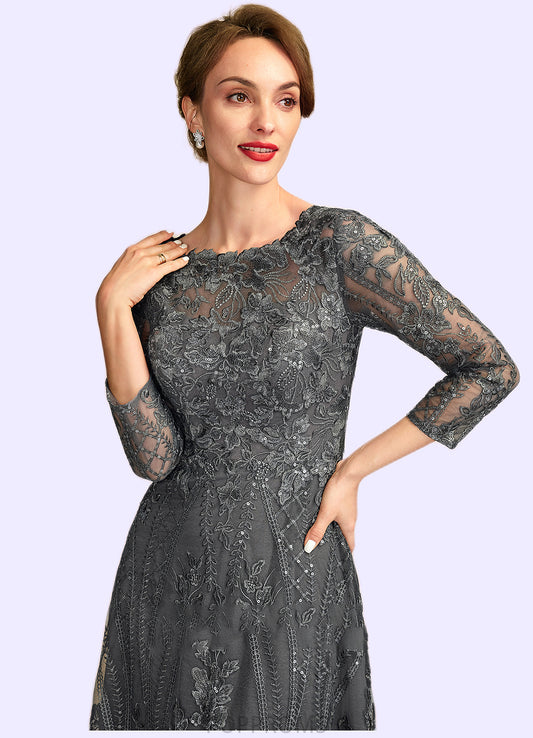 Ashtyn A-Line Scoop Neck Floor-Length Lace Mother of the Bride Dress With Sequins PP6126P0014939