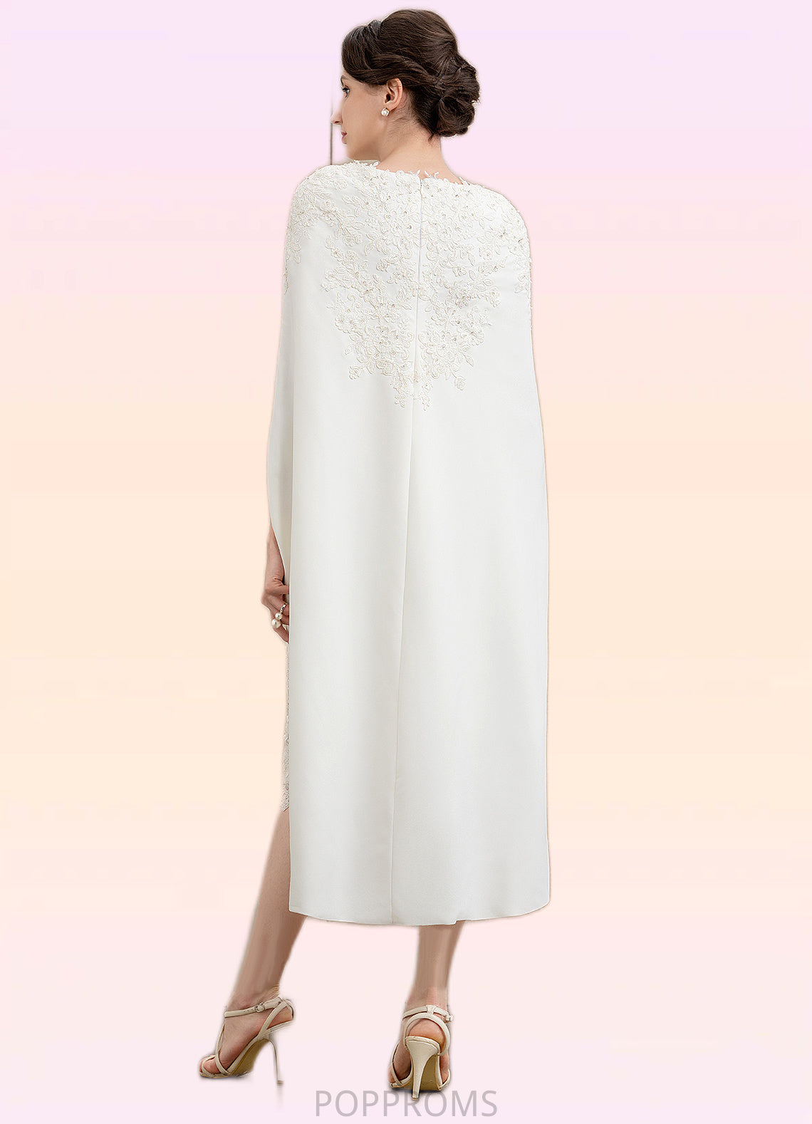 Nayeli Sheath/Column Sweetheart Knee-Length Lace Stretch Crepe Mother of the Bride Dress With Beading PP6126P0014973