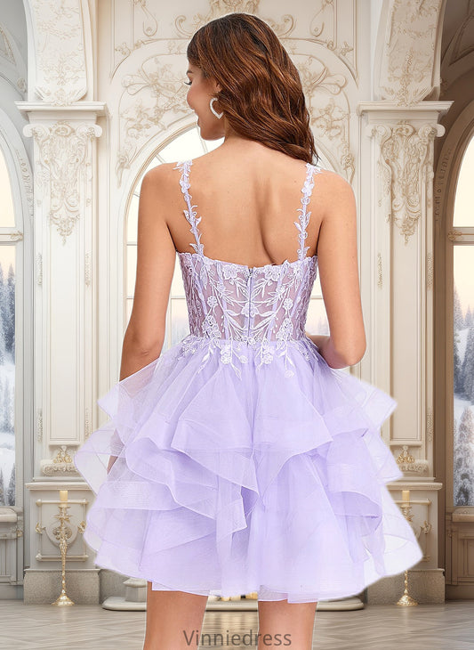 Jacqueline Ball-Gown/Princess Sweetheart Short Tulle Homecoming Dress PP6P0025677