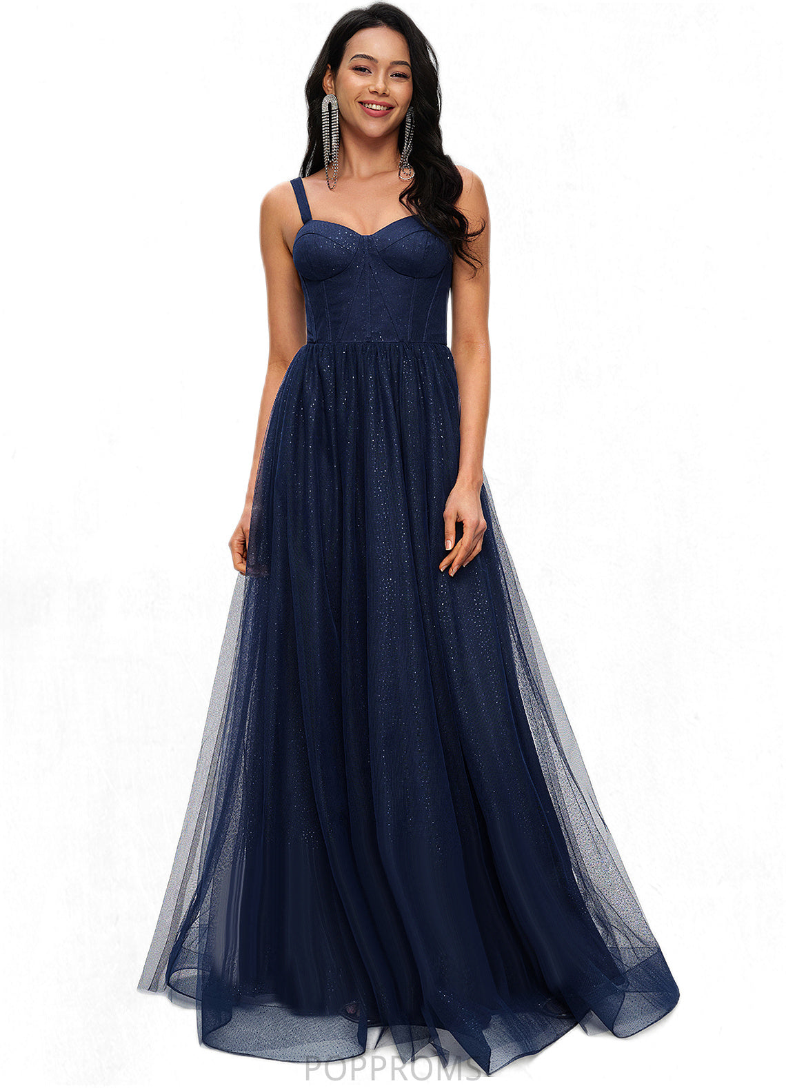 Kaylee Ball-Gown/Princess Sweetheart Floor-Length Tulle Prom Dresses PP6P0022198