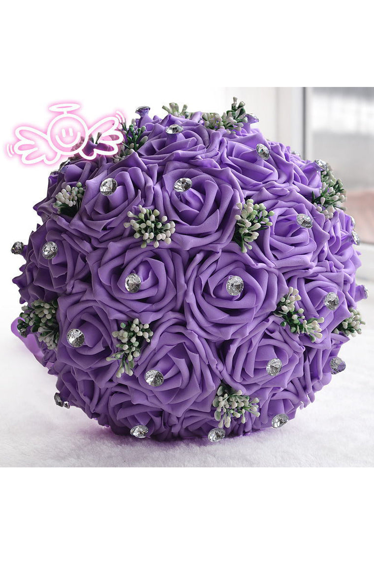 Graceful Round Foam Bridal Bouquets