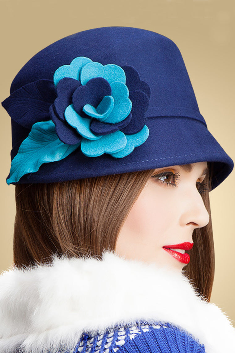 Ladies' Beautiful Autumn/Winter Wool With Bowler /Cloche Hat