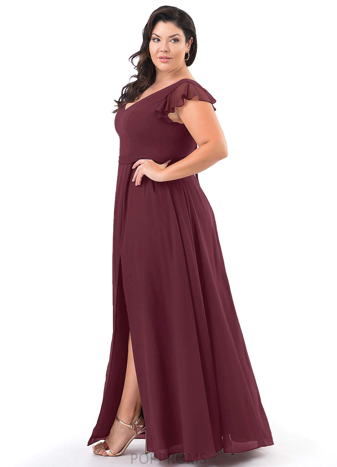 Yadira Floor Length A-Line/Princess Scoop Natural Waist Sleeveless Bridesmaid Dresses