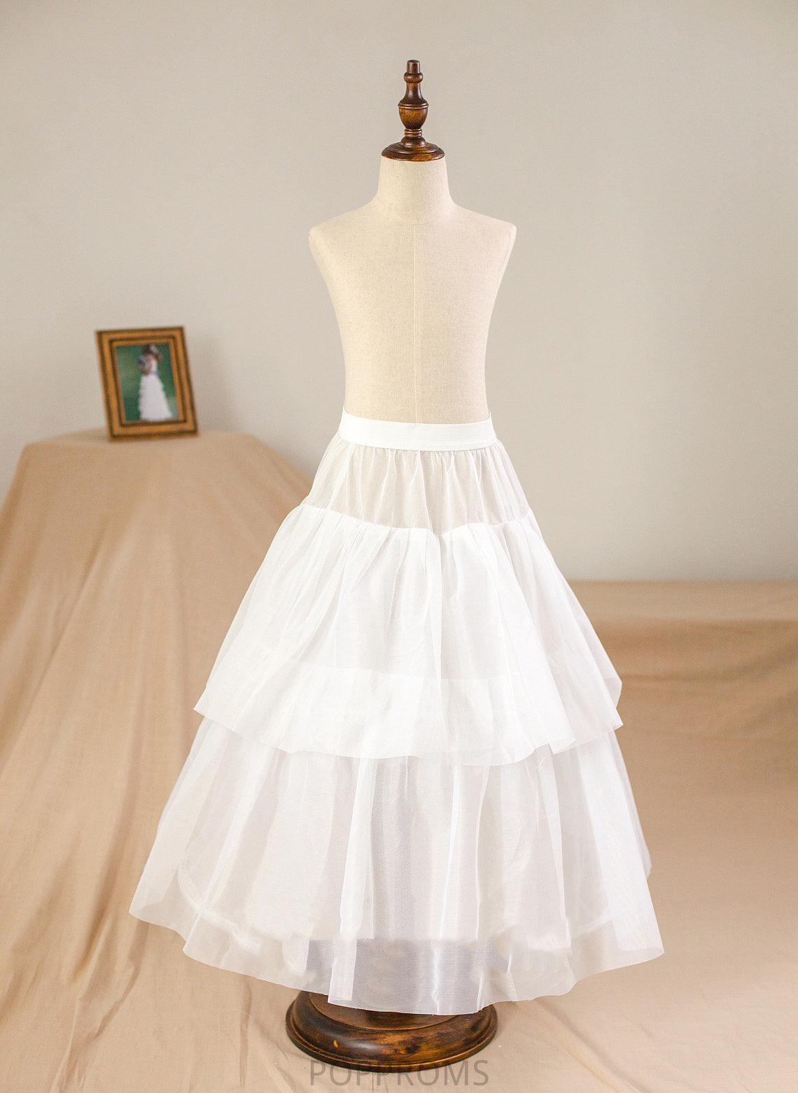 Flower Girl Dresses Dress Gown Satin Neck included) Scoop - Flower (Petticoat Sabrina Ball Floor-length Sash/Appliques/Bow(s) With NOT Sleeveless Girl