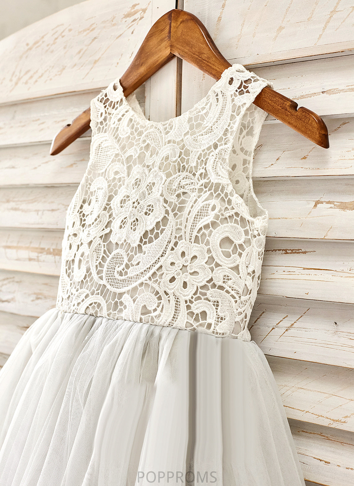 With Flower Girl Dresses A-Line - Scoop Vera Lace Sleeveless Dress Girl Knee-length Neck Flower Tulle