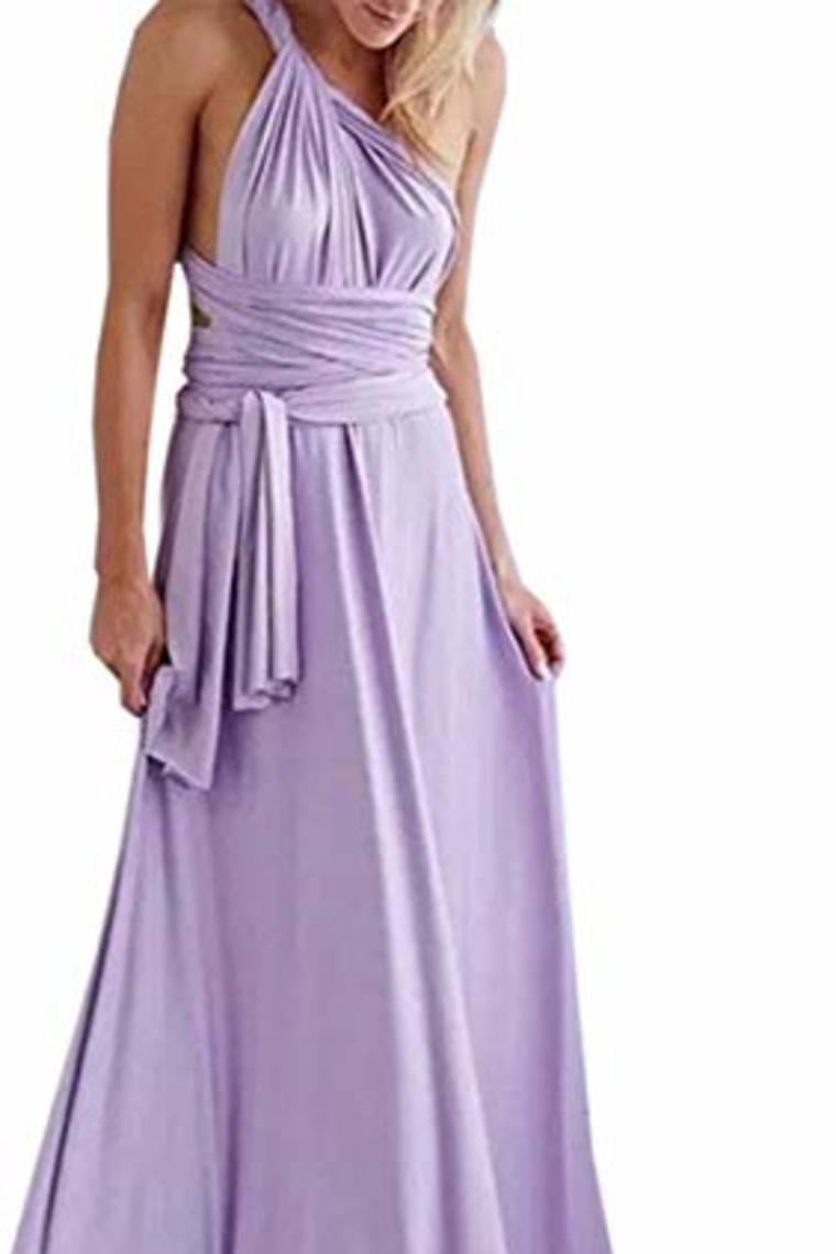 Sexy Variety-Style Elegant V-Neck Pleated Pleated Evening Sleeveless  Back Cross Bridesmaid  Dresses