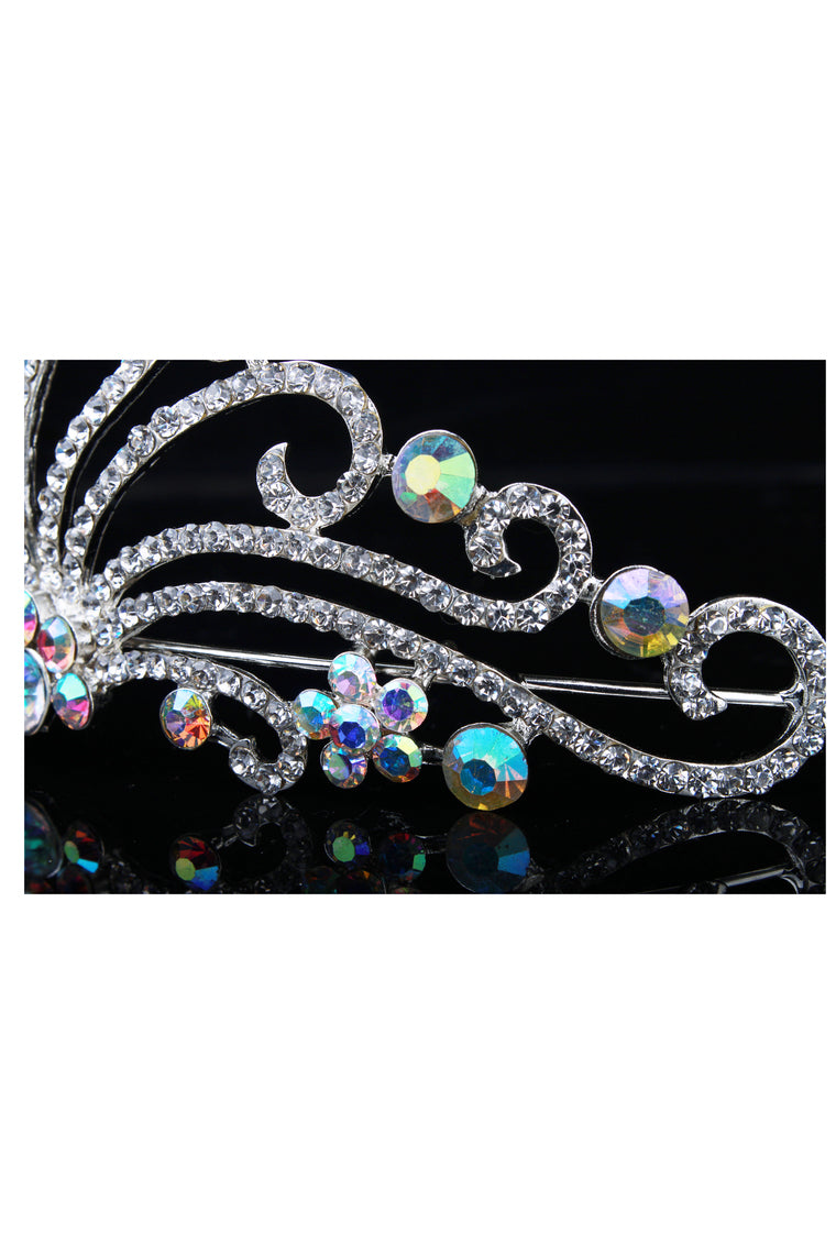 Gorgeous Hair Hoop Alloy With Pearls Wedding Bridal Tiara