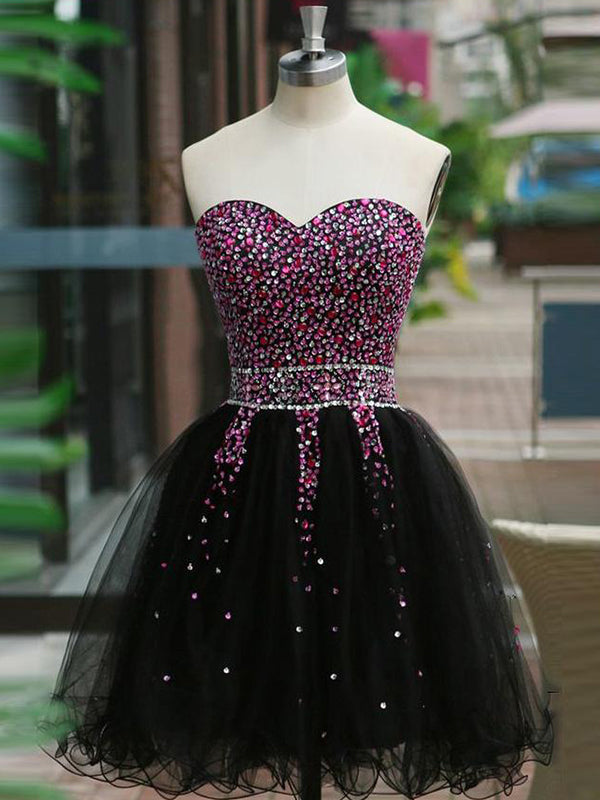 2024 Ball Homecoming Dresses Macy Gown Sweetheart Sleeveless Beading Organza Cut Short/Mini