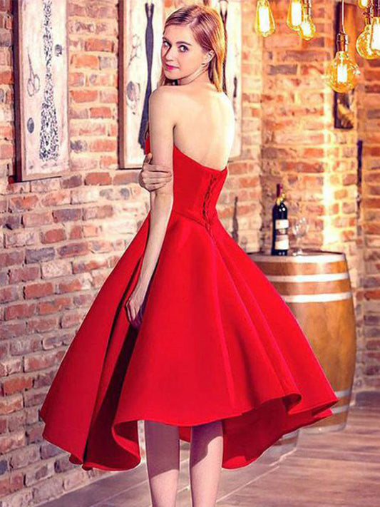 2024 Ball Gown Sweetheart Sleeveless Up Lace Homecoming Dresses Kaya Tea-Length