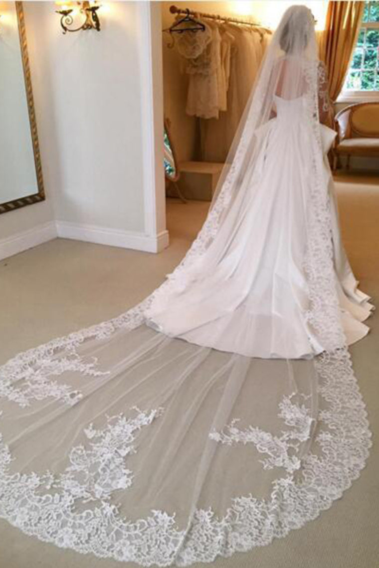 2024 High Neck Open Back Long Sleeves Wedding Dresses A Line Satin