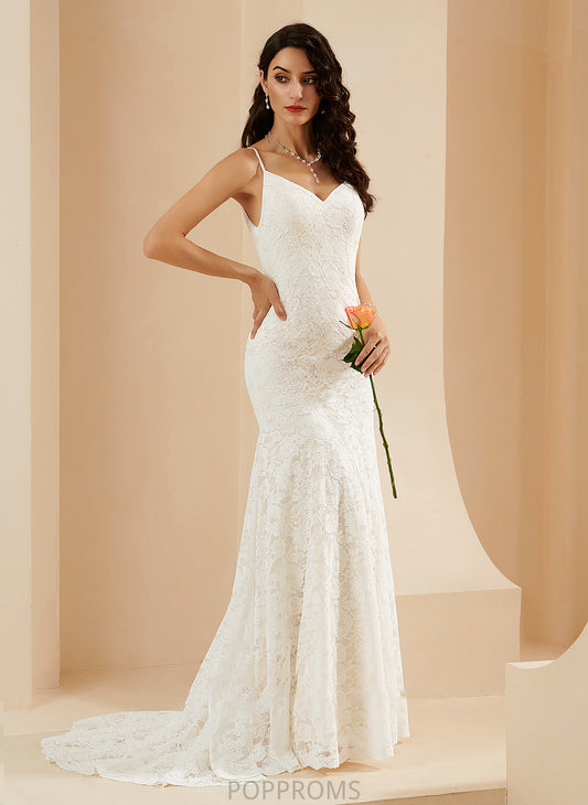 Train Wedding Dresses Dress Court Jessie V-neck Trumpet/Mermaid Wedding