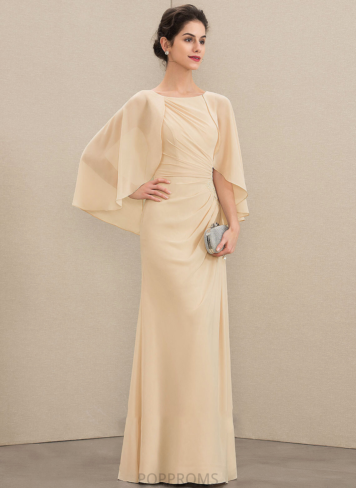 Mother of the Bride Dresses Neck Bride Scoop Sue Sequins of A-Line With Chiffon Beading the Floor-Length Ruffle Dress Mother