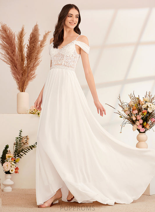 Wedding A-Line Beading Dress Sequins Justice Wedding Dresses V-neck Train Sweep With