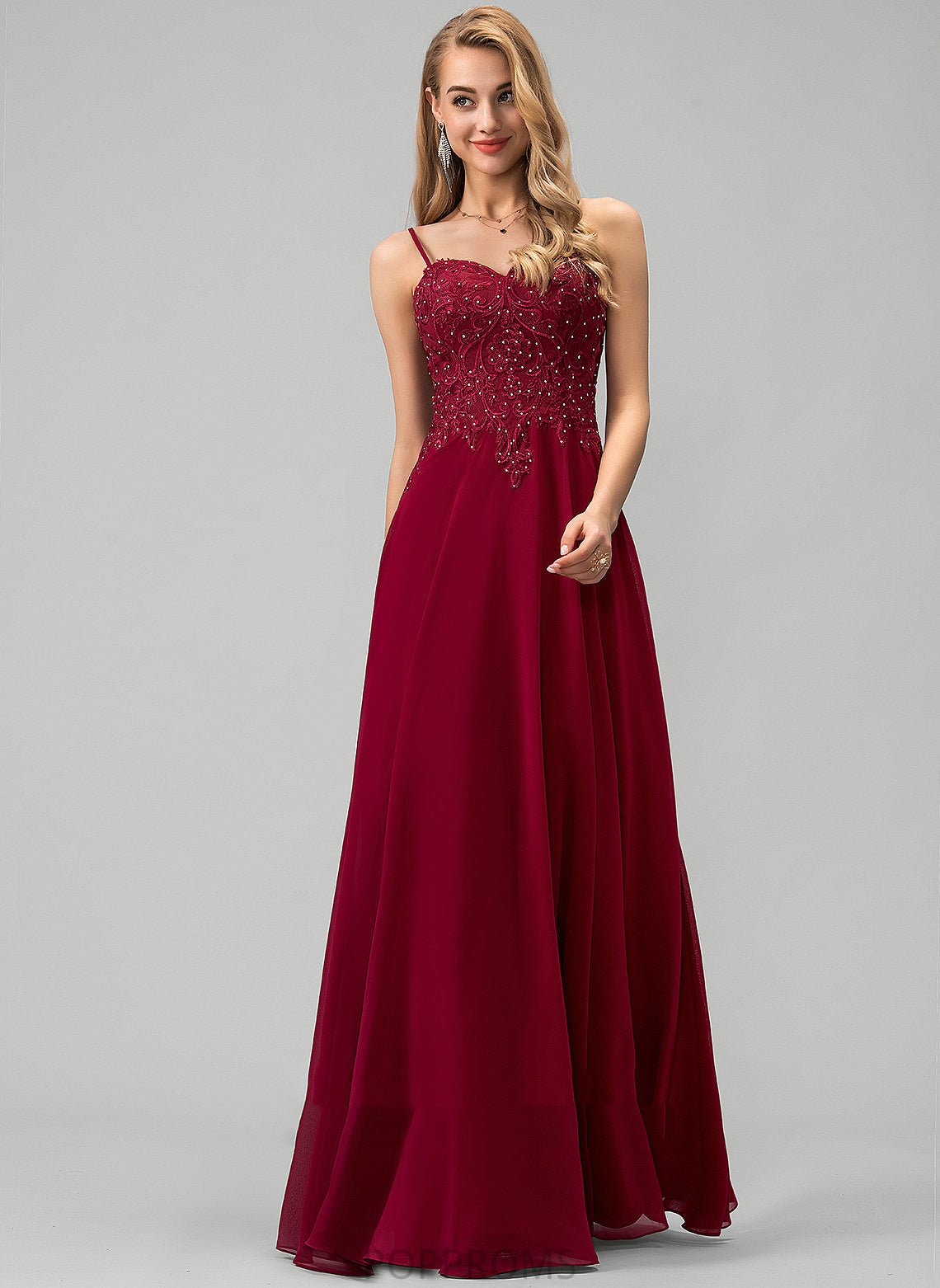 Chiffon Sweetheart Lace Kendall Prom Dresses Beading With Floor-Length Sequins A-Line