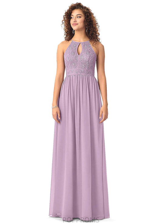 Willow Floor Length Off The Shoulder Natural Waist A-Line/Princess Sleeveless Bridesmaid Dresses