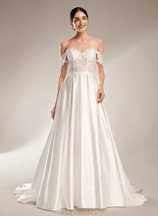 Train Wedding Dresses With Thelma Sweetheart Wedding Ball-Gown/Princess Dress Sequins Chapel