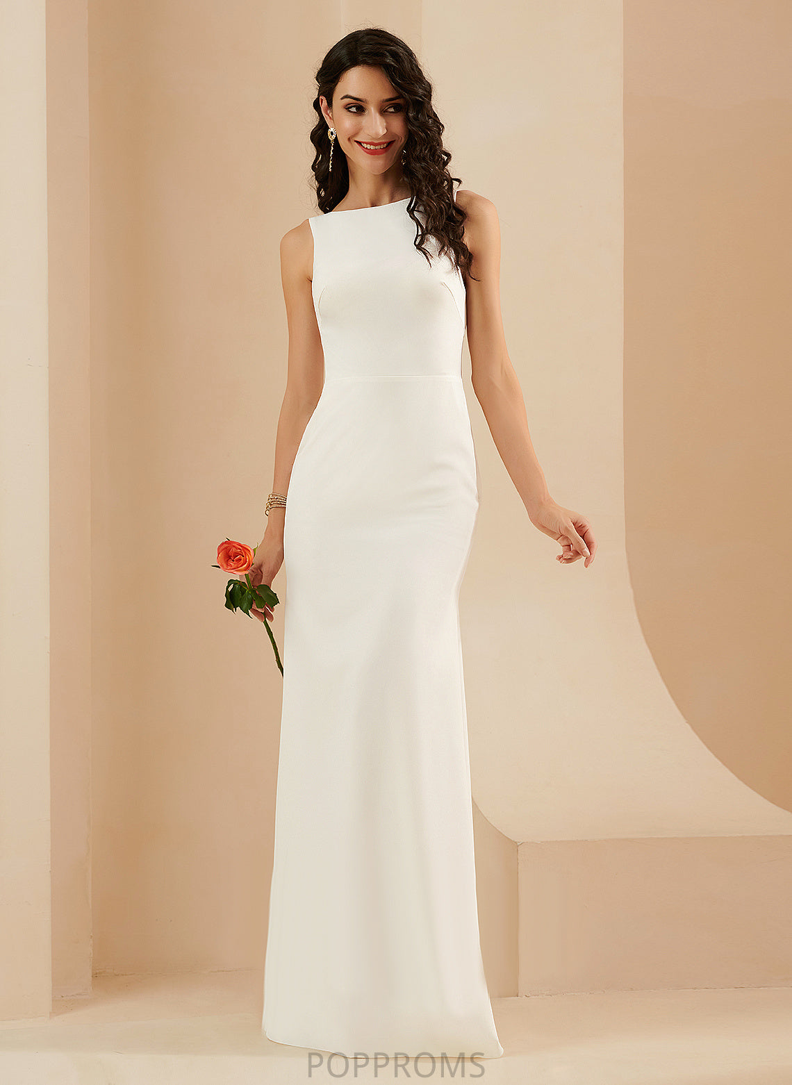 Stretch Crepe Trumpet/Mermaid Dress Wedding Dresses Floor-Length Gracelyn Wedding