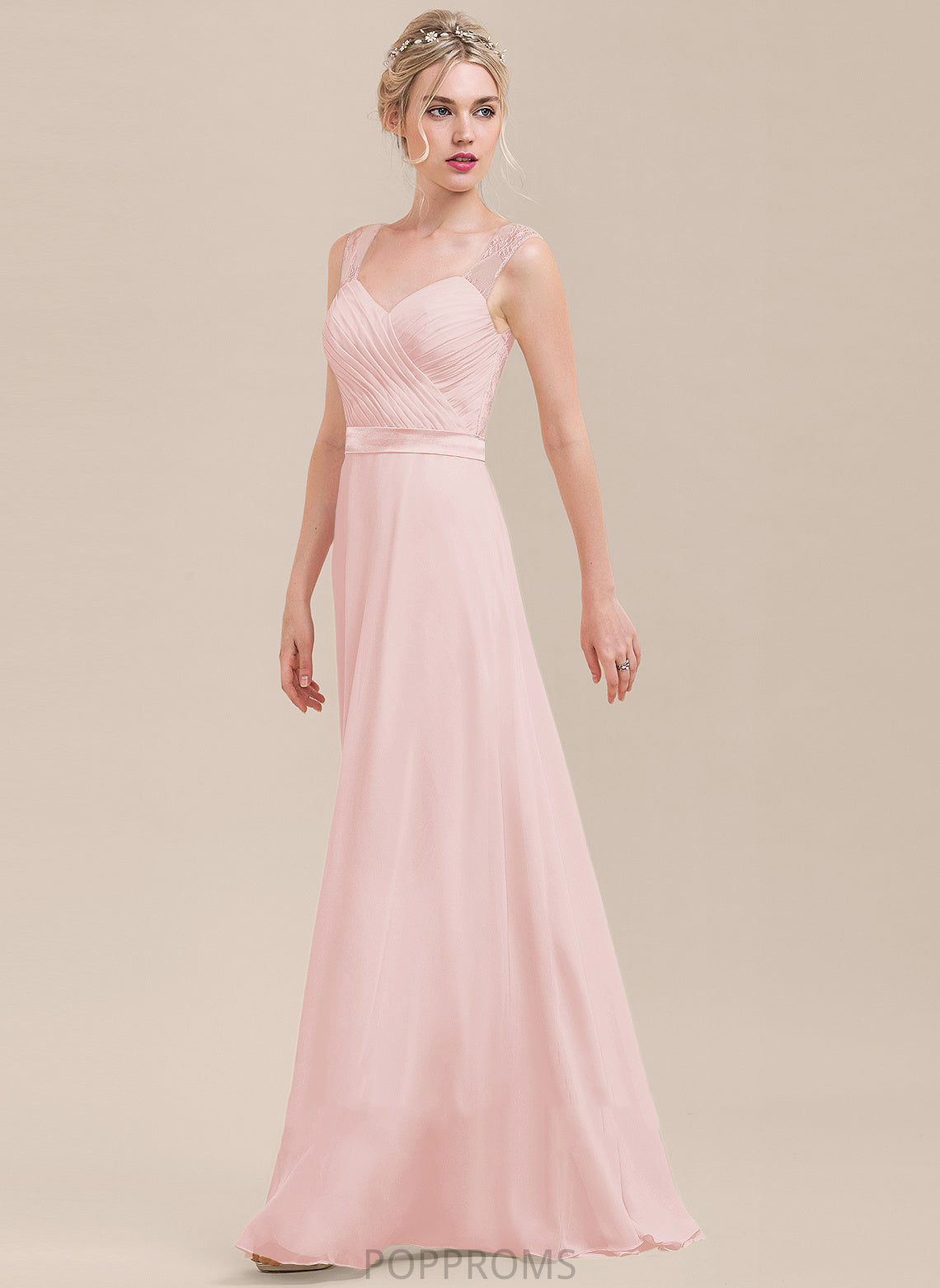 Ruffle Fabric Embellishment Sweetheart Floor-Length Neckline Silhouette Length A-Line Rachel A-Line/Princess Sleeveless Bridesmaid Dresses