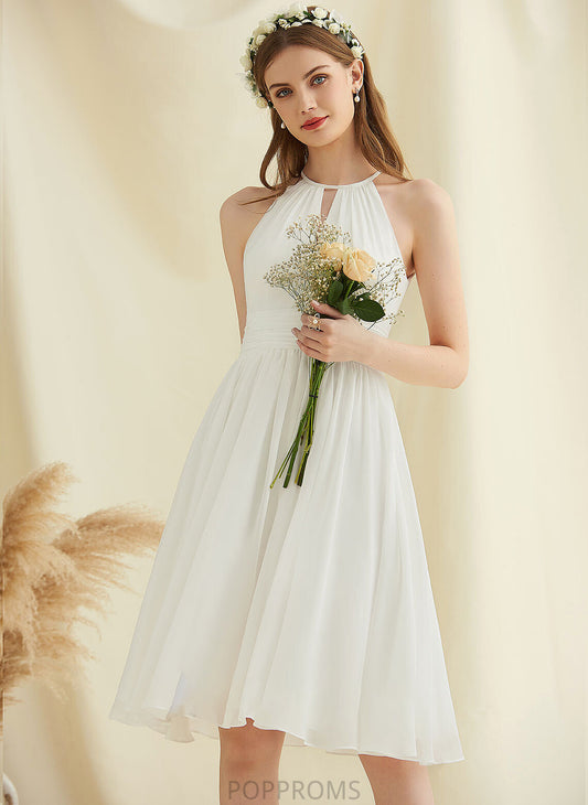 Wedding A-Line Chiffon Iliana Dress Wedding Dresses Knee-Length