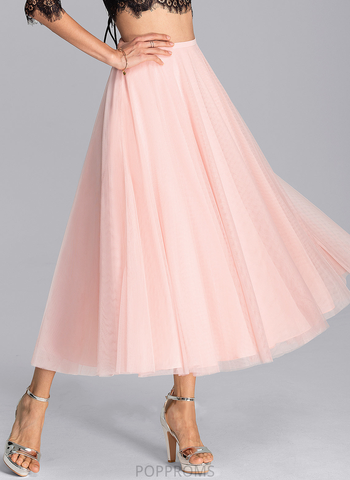 Cocktail Dresses Cocktail A-Line Dress Jazlene Tulle Tea-Length