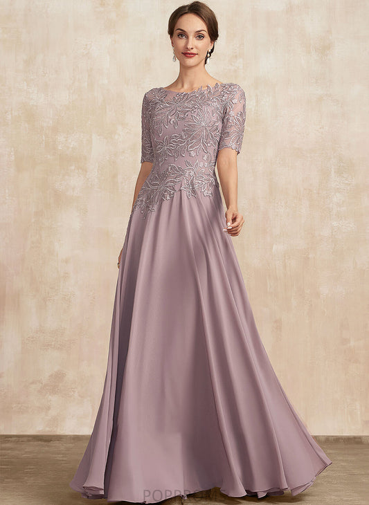 Dress Lace Mother of the Bride Dresses the Mother of Bride Scoop Neck Karlie Floor-Length Chiffon A-Line