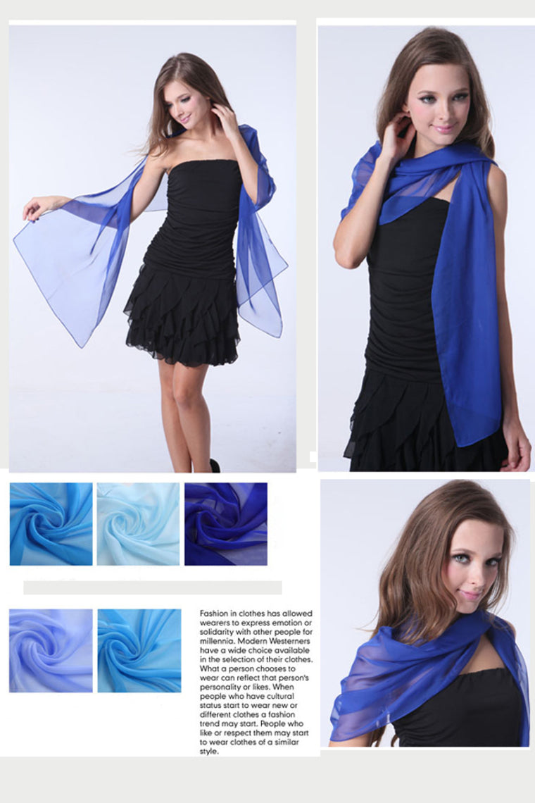 Fresh 30D Chiffon Matching Shawl Size 70*200cm