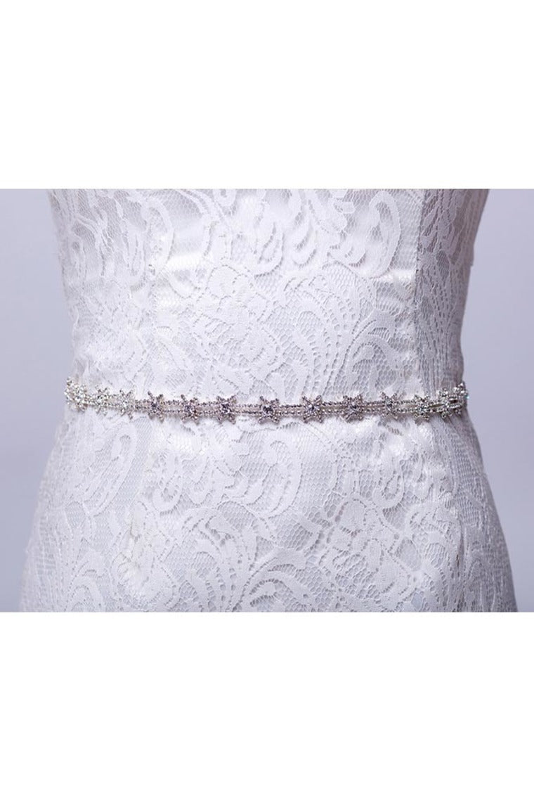 Satin Wedding/Evening Ribbon Sash With Beading