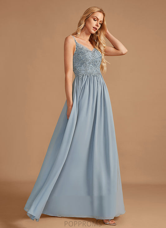 V-neck Length Fabric Floor-Length A-Line Neckline Silhouette Ruffle Embellishment Skye Sleeveless Natural Waist Bridesmaid Dresses