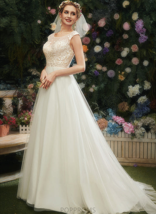 Wedding Illusion A-Line Train Wedding Dresses Court With Dress Beading Sequins Lace Sydney