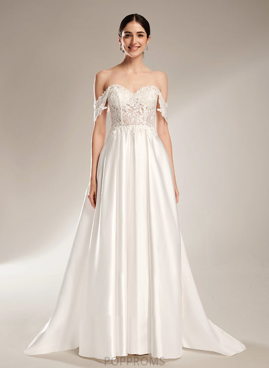 Train Wedding Dresses With Thelma Sweetheart Wedding Ball-Gown/Princess Dress Sequins Chapel