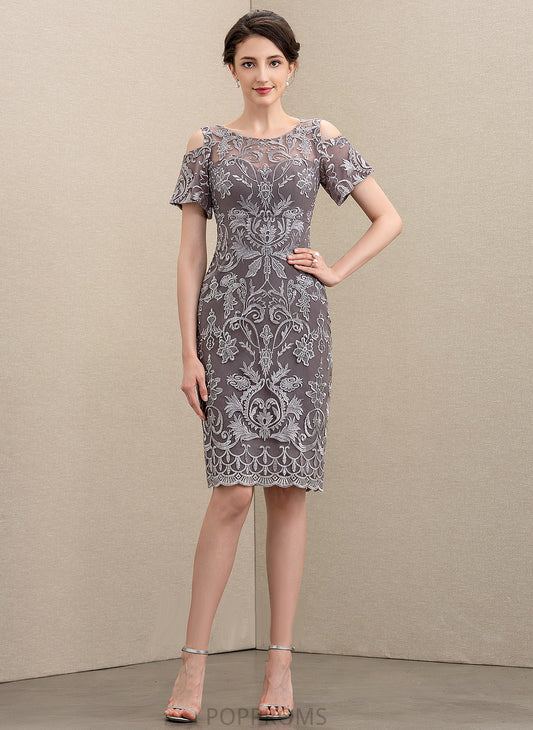 Neck Knee-Length Alexia Lace Mother the Mother of the Bride Dresses Scoop of Dress Bride Sheath/Column