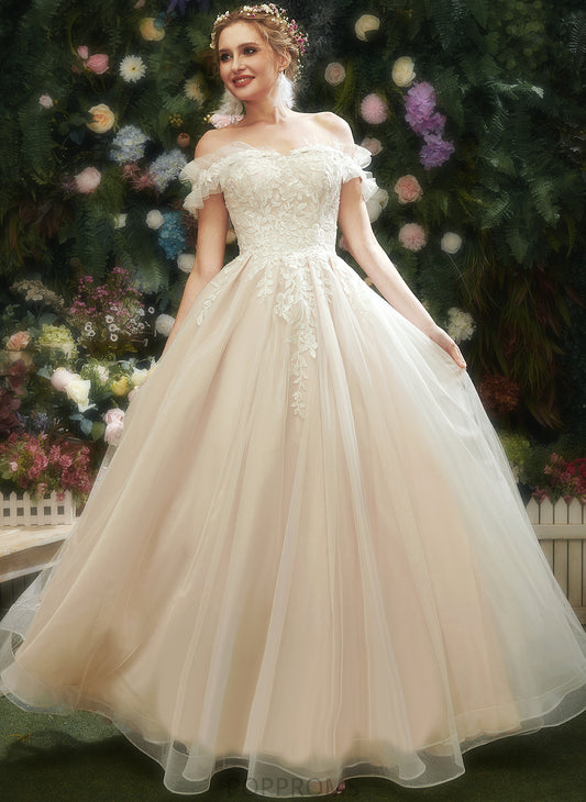 Sequins Tulle Lace Wedding Wedding Dresses With Sweetheart Dress A-Line Floor-Length Larissa