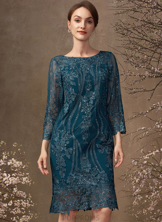 Scoop Cornelia Dress Lace the Sequins With Mother of the Bride Dresses Bride Mother of Sheath/Column Neck Knee-Length