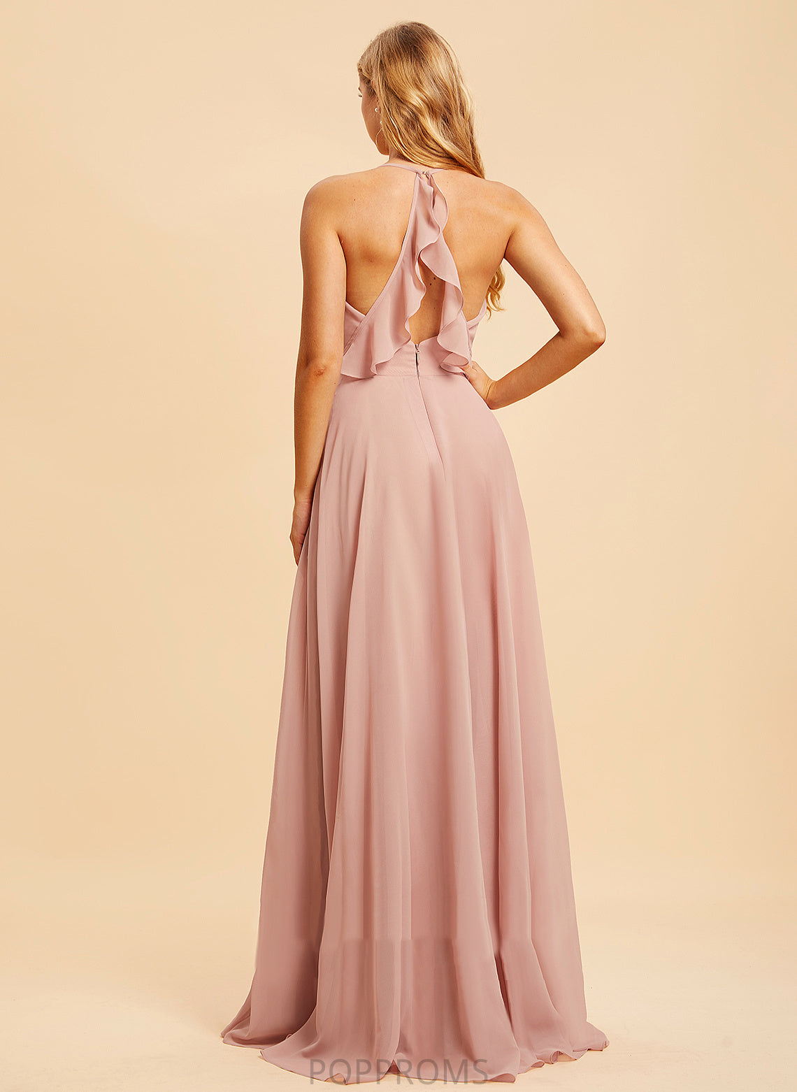 Embellishment Neckline Floor-Length A-Line Length V-neck Fabric Ruffle Silhouette Kaylin Velvet One Shoulder Bridesmaid Dresses