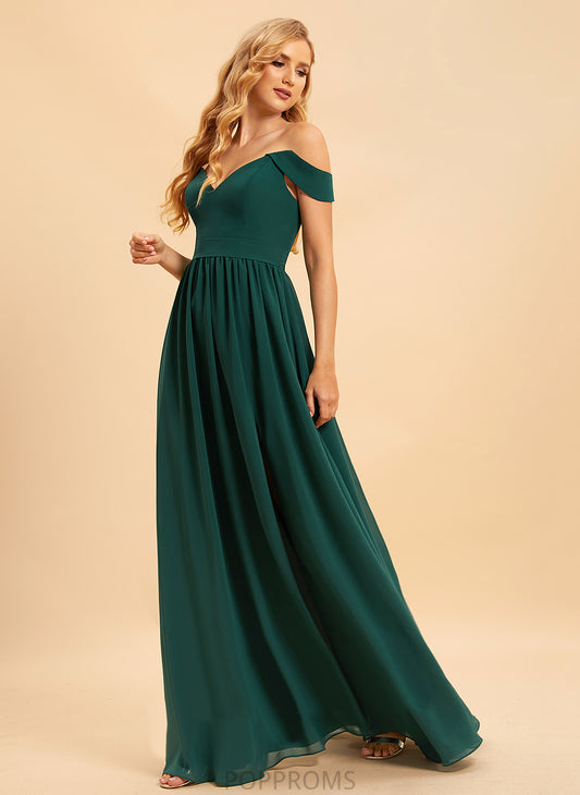 Off-the-Shoulder A-Line Fabric Embellishment Length Floor-Length SplitFront Silhouette Neckline Aleena Sleeveless Velvet Bridesmaid Dresses