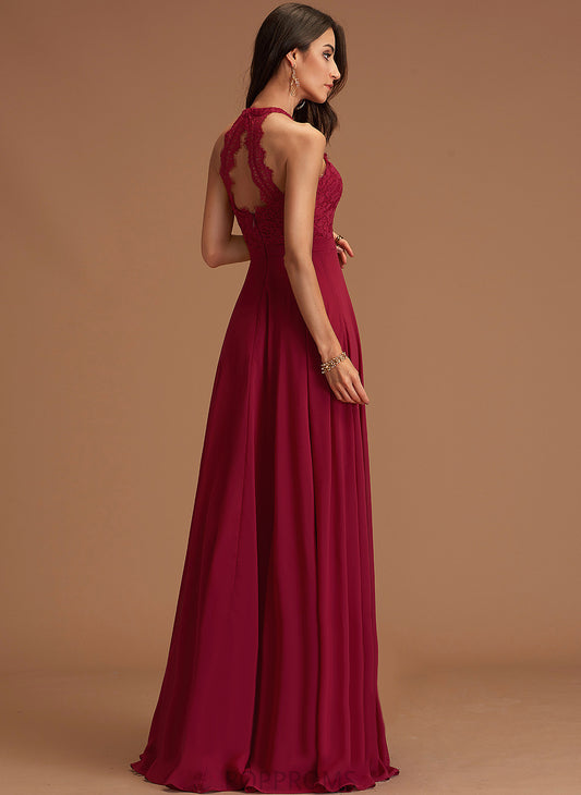 Prom Dresses Mikayla Floor-Length Scoop A-Line Chiffon