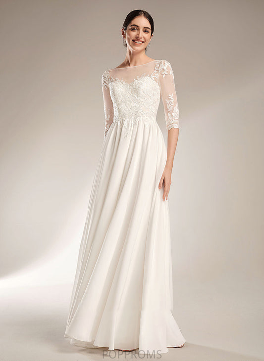 Train Dress Illusion A-Line With Katrina Wedding Sequins Wedding Dresses Sweep