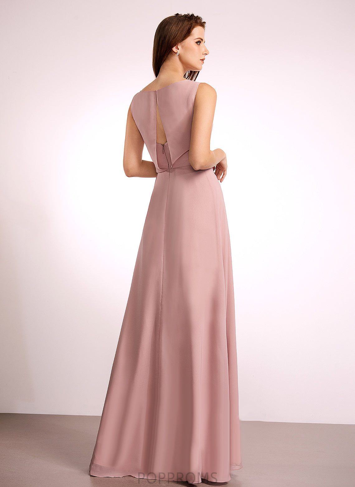 Bow(s) Floor-Length Length Embellishment A-Line Straps Fabric Silhouette Hazel Sheath/Column Floor Length Sleeveless Bridesmaid Dresses