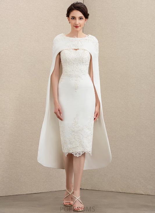 Crepe of Mother Stretch With Bride Sweetheart Sheath/Column Beading Bailee the Knee-Length Mother of the Bride Dresses Dress Lace