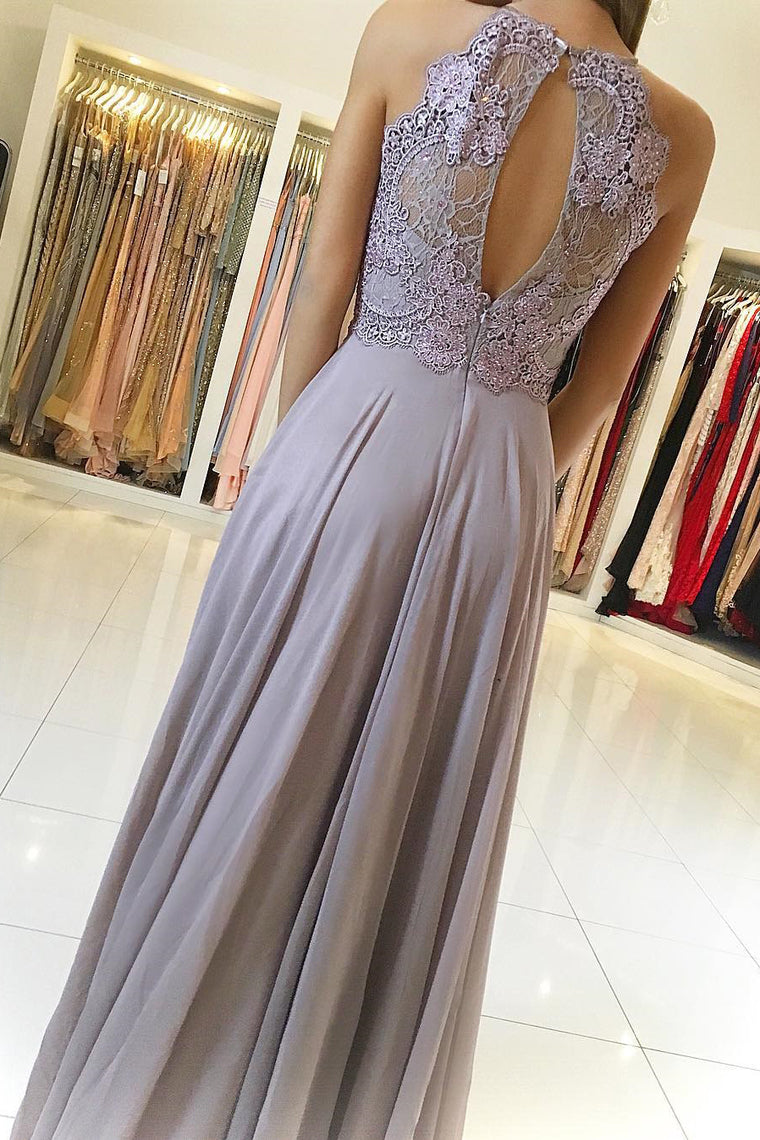 2024 Halter Chiffon Prom Dresses A Line With Applique And Beads