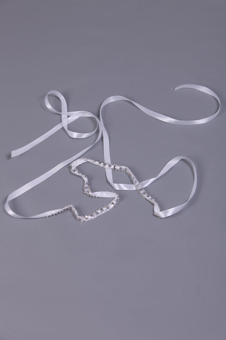 Pretty Satin Wedding/Evening Ribbon With Beading